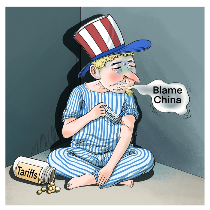 漫畫作者：譚希光（人民網(wǎng)版權(quán)圖片，未經(jīng)授權(quán)請勿轉(zhuǎn)載。）