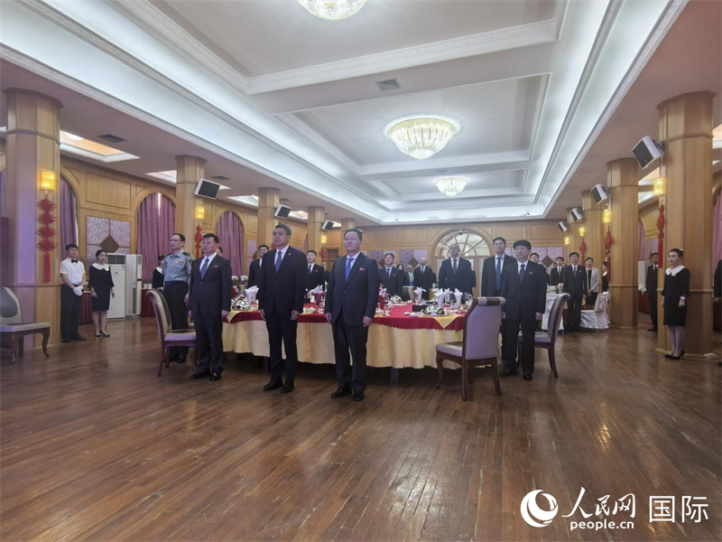 當?shù)貢r間6月17日，中國駐朝鮮使館舉辦慶祝首個“文明對話國際日”招待會。圖為招待會現(xiàn)場。人民網(wǎng)記者 劉融攝